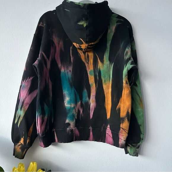 COTTON CITIZEN Oversized Brooklyn Tie-Dye Hoodie Black - Picture 5 of 13